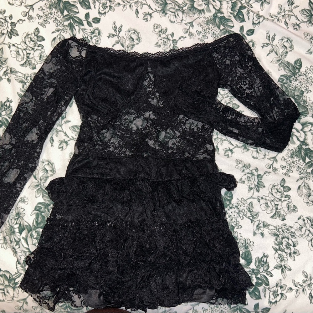 Fashion Nova Black Shorts Romper